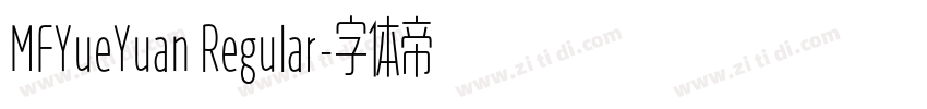 MFYueYuan Regular字体转换